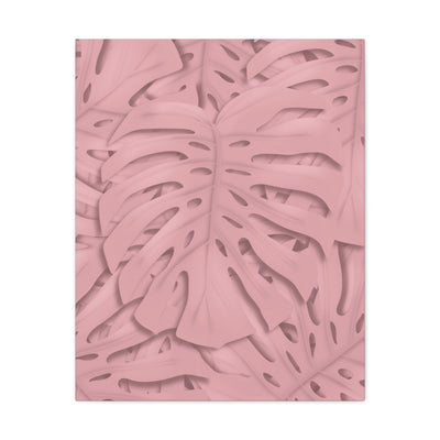 Soft Pink Monstera Canvas