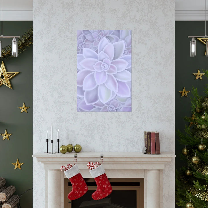 Graptopetalum Murasaki Print – Pastel Succulent Wall Art on Museum Grade Paper Unframed