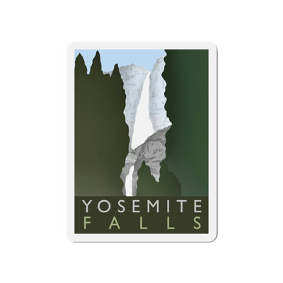 Yosemite Falls Minimalist Magnet, Home Decor, Printify, Home & Living, Magnets, Magnets & Stickers, Valentine's Day promotion, Laura Christine Photography & Design, laurachristinedesign.com