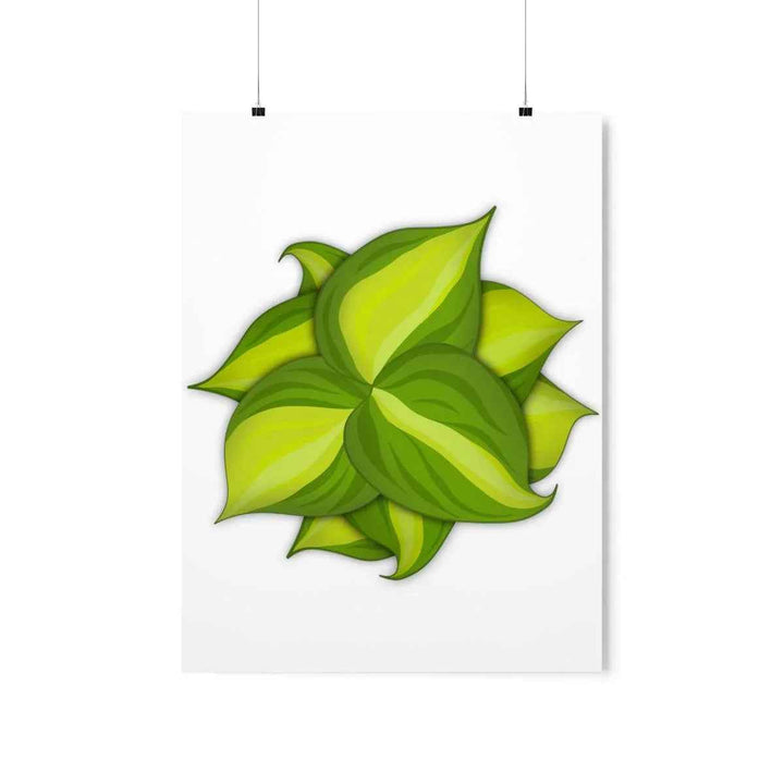 Philodendron Brasil Print – Botanical Wall Art on Museum Grade Paper Poster Unframed