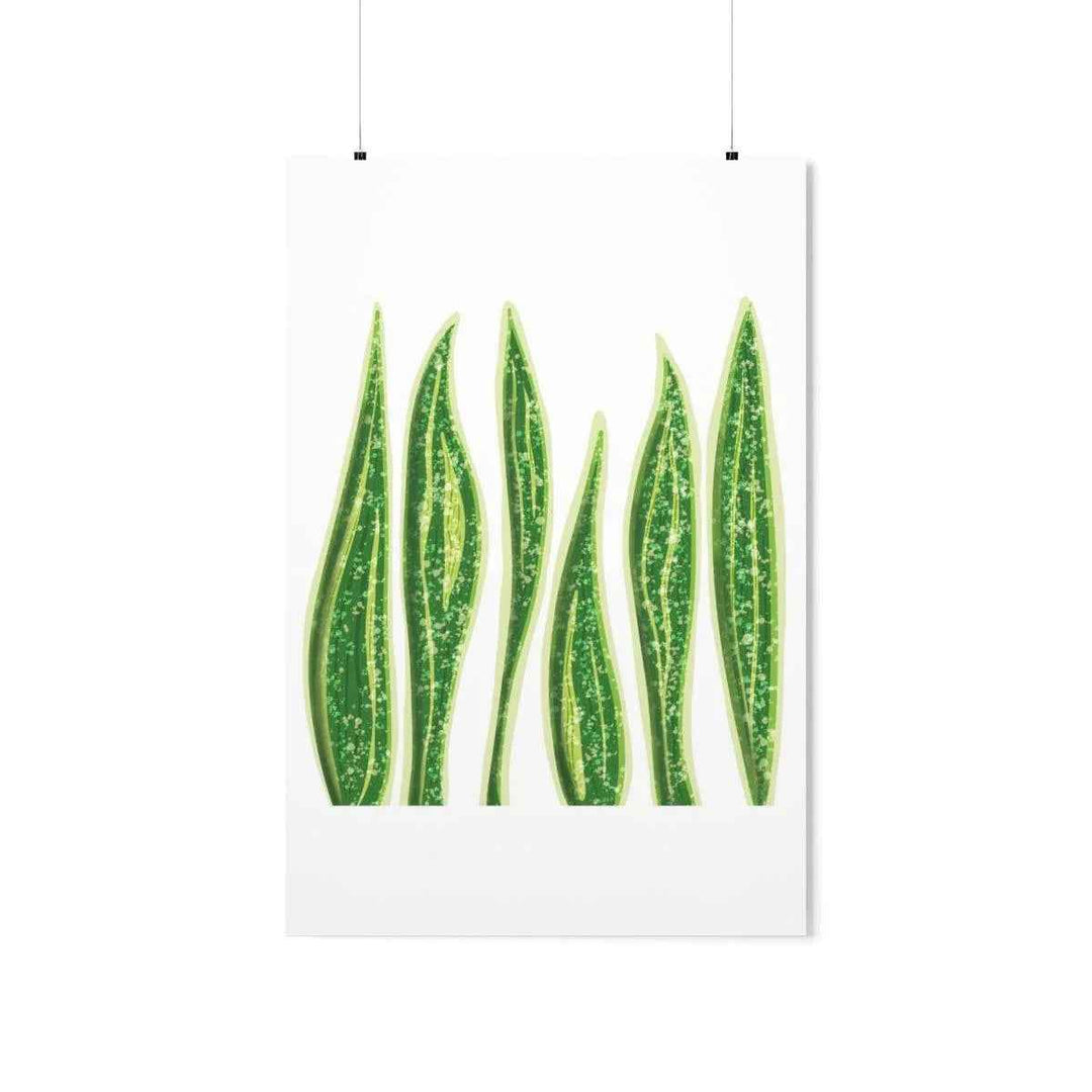 Snake Plant Print – Large Botanical Wall Art Poster | Matte Finish | Unframed