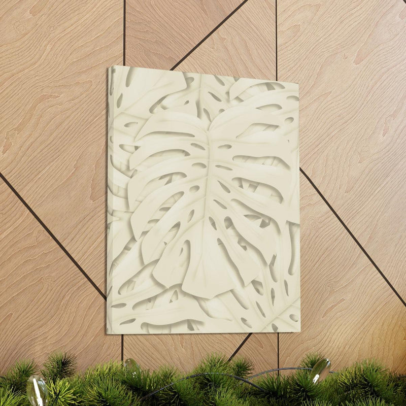 Soft Beige Monstera Canvas, Canvas, Laura Christine Photography & Design, Art & Wall Decor, Canvas, Hanging Hardware, Home & Living, Indoor, Laura Christine Photography & Design, laurachristinedesign.com