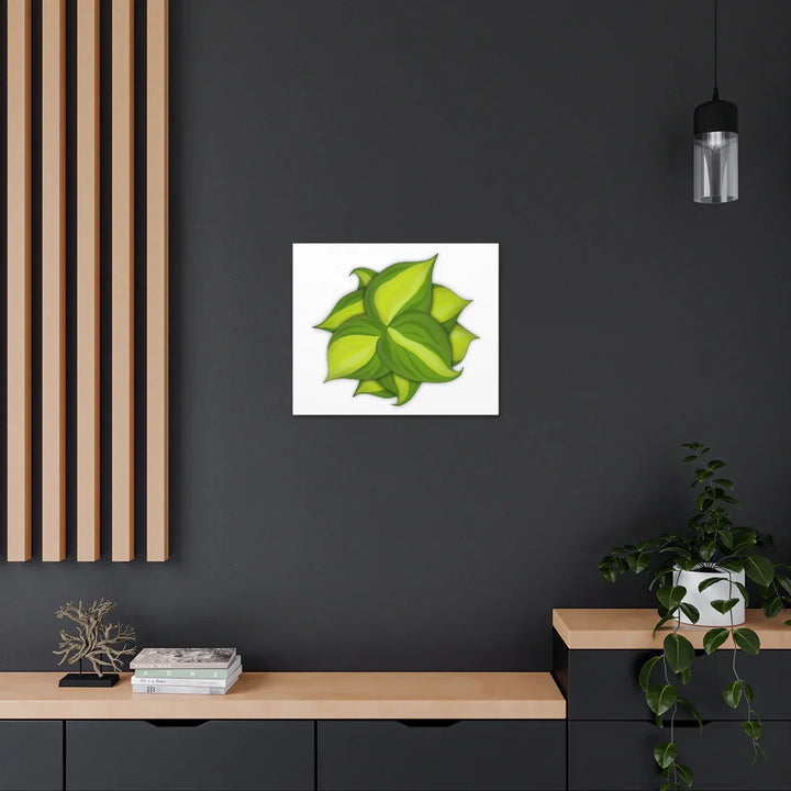 Philodendron Brasil Canvas - Botanical Canvas Art Print With Matte Finish & Durable Hanging - Laura Christine Photography & Design