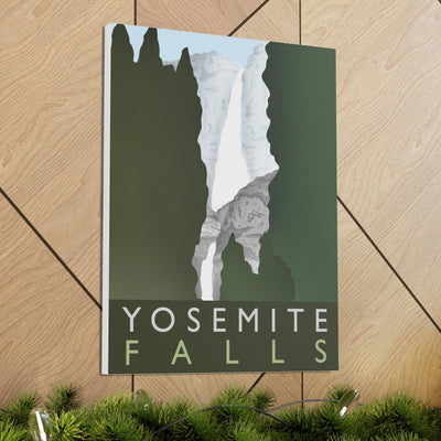 Yosemite Falls Minimalist Canvas, Canvas, Printify, Art & Wall Decor, Canvas, Hanging Hardware, Home & Living, Indoor, Laura Christine Photography & Design, laurachristinedesign.com