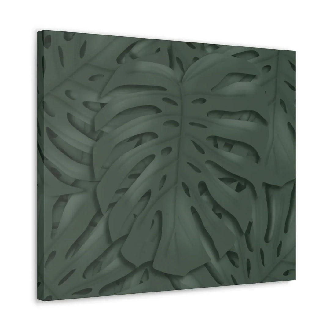 Monstera Canvas Art | Tropical Leaf Canvas Art Print - Matte Finish & Durable Cotton