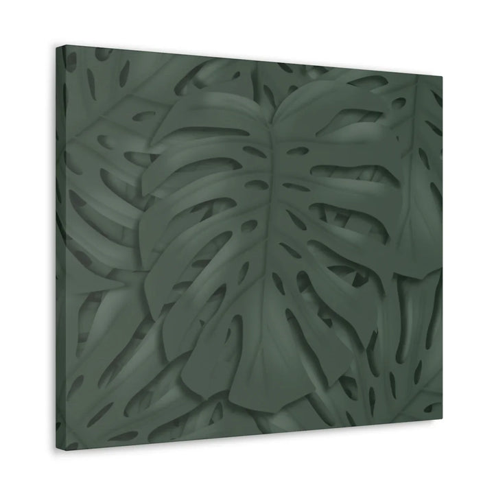 Monstera Canvas Art | Tropical Leaf Canvas Art Print - Matte Finish & Durable Cotton