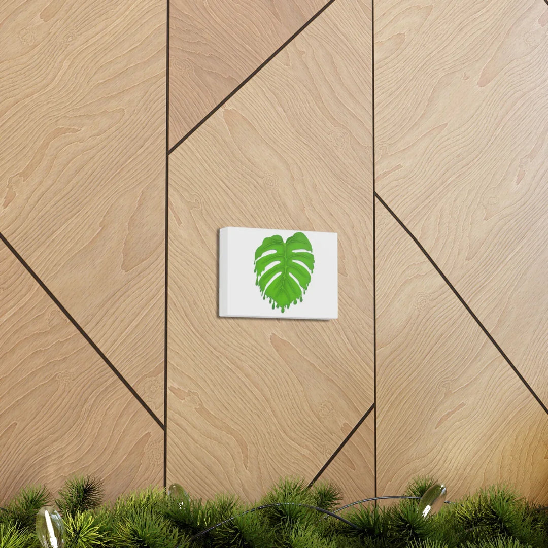 Melting Monstera Canvas | Large Botanical Canvas Art Print With Matte Finish