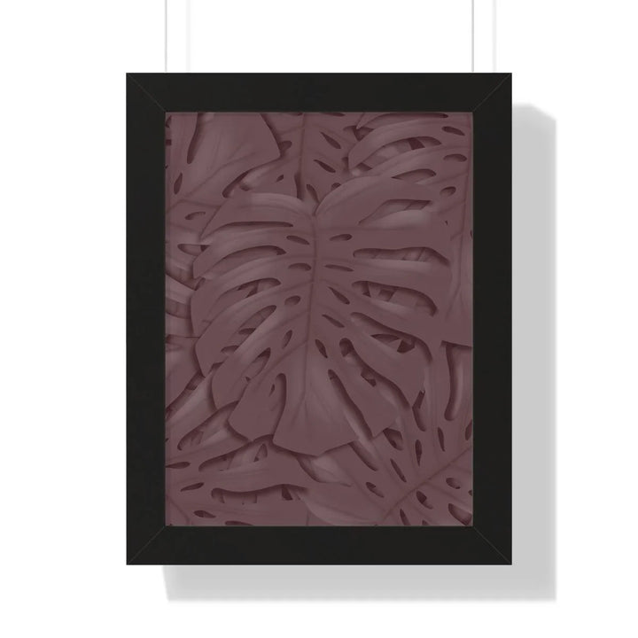 Merlot Monstera Framed Print, Poster, Laura Christine Photography & Design, Framed, Home & Living, Indoor, Paper, Posters, Laura Christine Photography & Design, laurachristinedesign.com