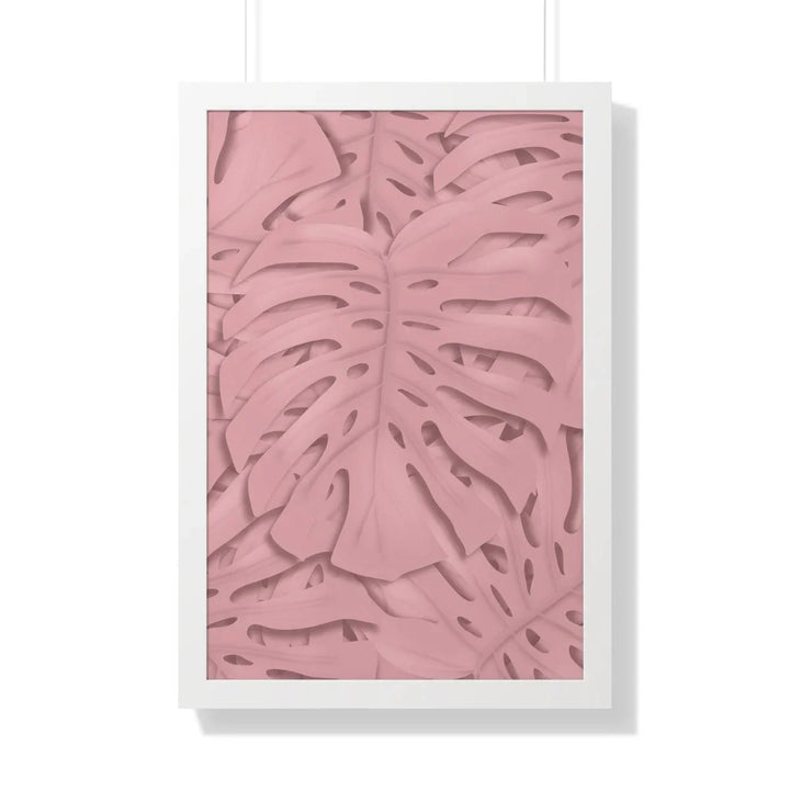 Soft Pink Monstera Framed Print, Poster, Laura Christine Photography & Design, Framed, Home & Living, Indoor, Paper, Posters, Laura Christine Photography & Design, laurachristinedesign.com