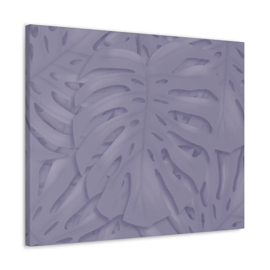 Violet Monstera Canvas – Durable Canvas Art Print With Matte Finish & Botanical Design