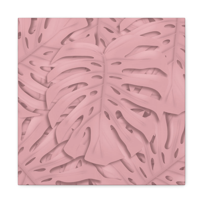 Soft Pink Monstera Canvas