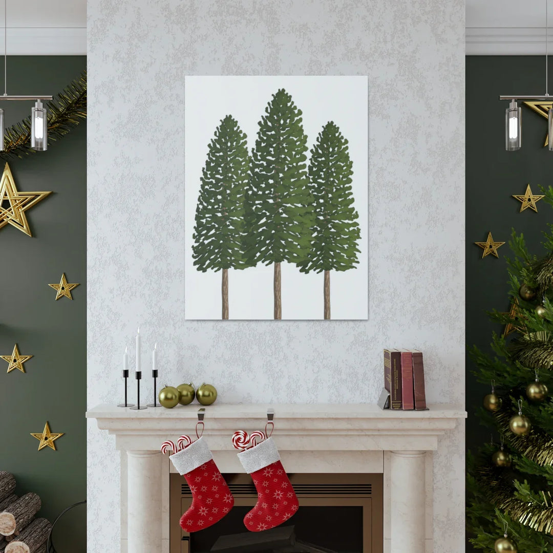 Ponderosa Pine Canvas - Large Stretched Cotton Canvas Art Print With Matte Finish