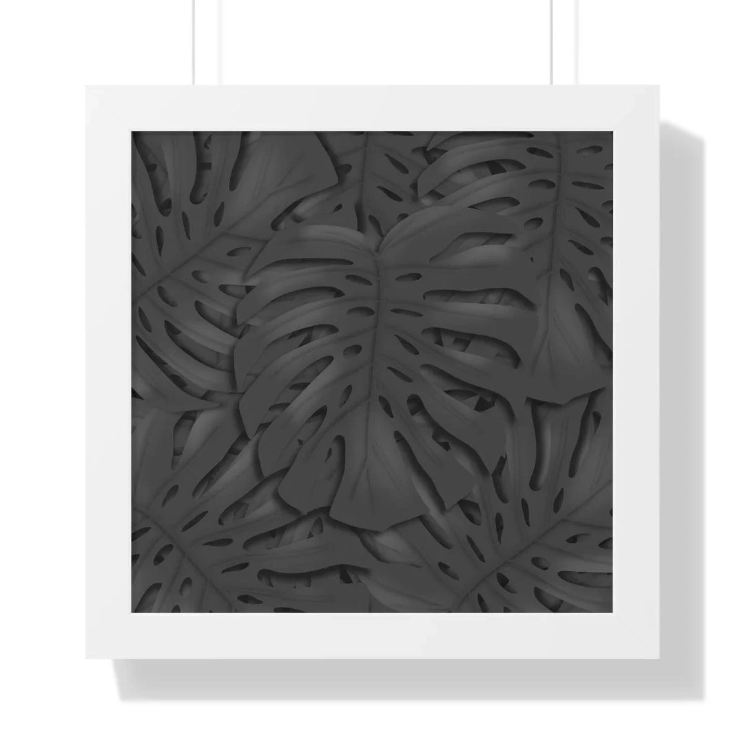Charcoal Monstera Framed Print, Poster, Laura Christine Photography & Design, Framed, Home & Living, Indoor, Paper, Posters, Laura Christine Photography & Design, laurachristinedesign.com