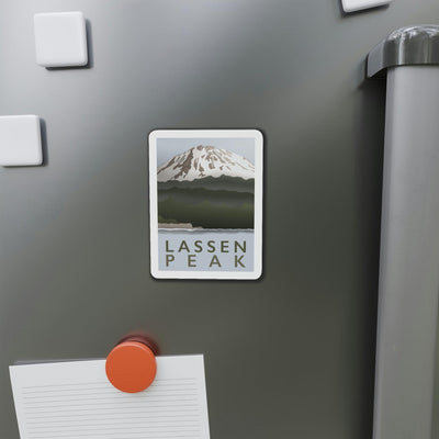 Lassen Peak Minimalist Magnet, Home Decor, Printify, Home & Living, Magnets, Magnets & Stickers, Valentine's Day promotion, Laura Christine Photography & Design, laurachristinedesign.com