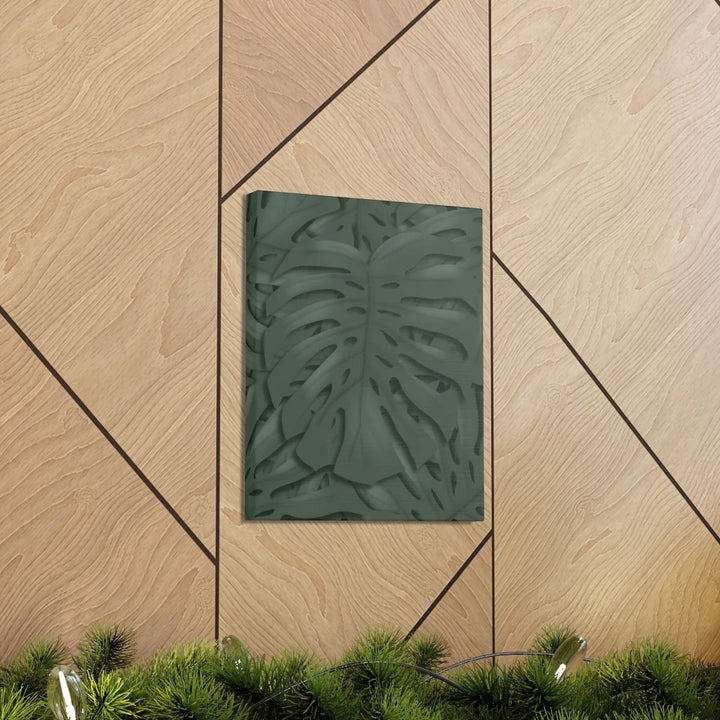 Monstera Canvas Art | Tropical Leaf Canvas Art Print - Matte Finish & Durable Cotton