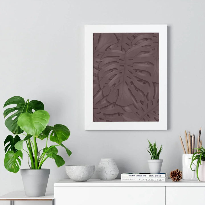 Merlot Monstera Framed Print, Poster, Laura Christine Photography & Design, Framed, Home & Living, Indoor, Paper, Posters, Laura Christine Photography & Design, laurachristinedesign.com