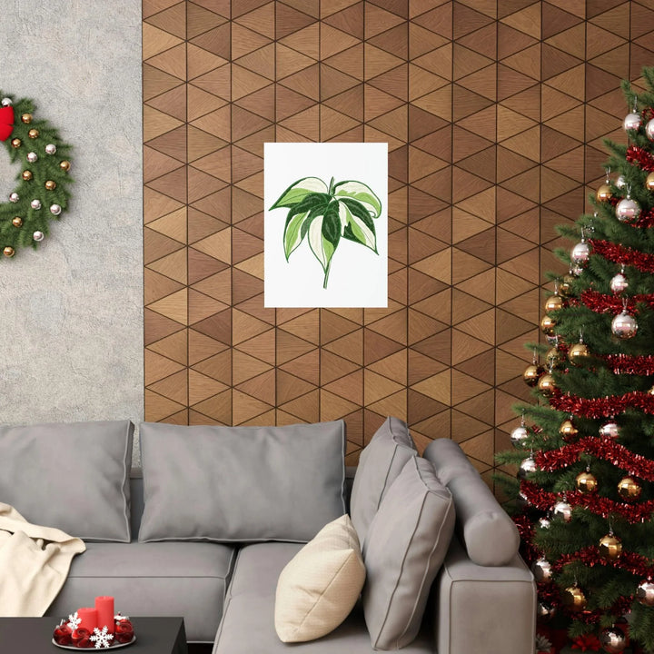 Philodendron 'Cream Splash' Print, Poster, Printify, Back to School, Home & Living, Indoor, Matte, Paper, Posters, Valentine's Day promotion, Laura Christine Photography & Design, laurachristinedesign.com