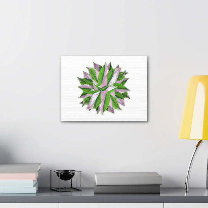 Tricolor Syngonium Canvas - Durable Canvas Art Print With Matte Finish & Botanical Design - Laura Christine Photography & Design