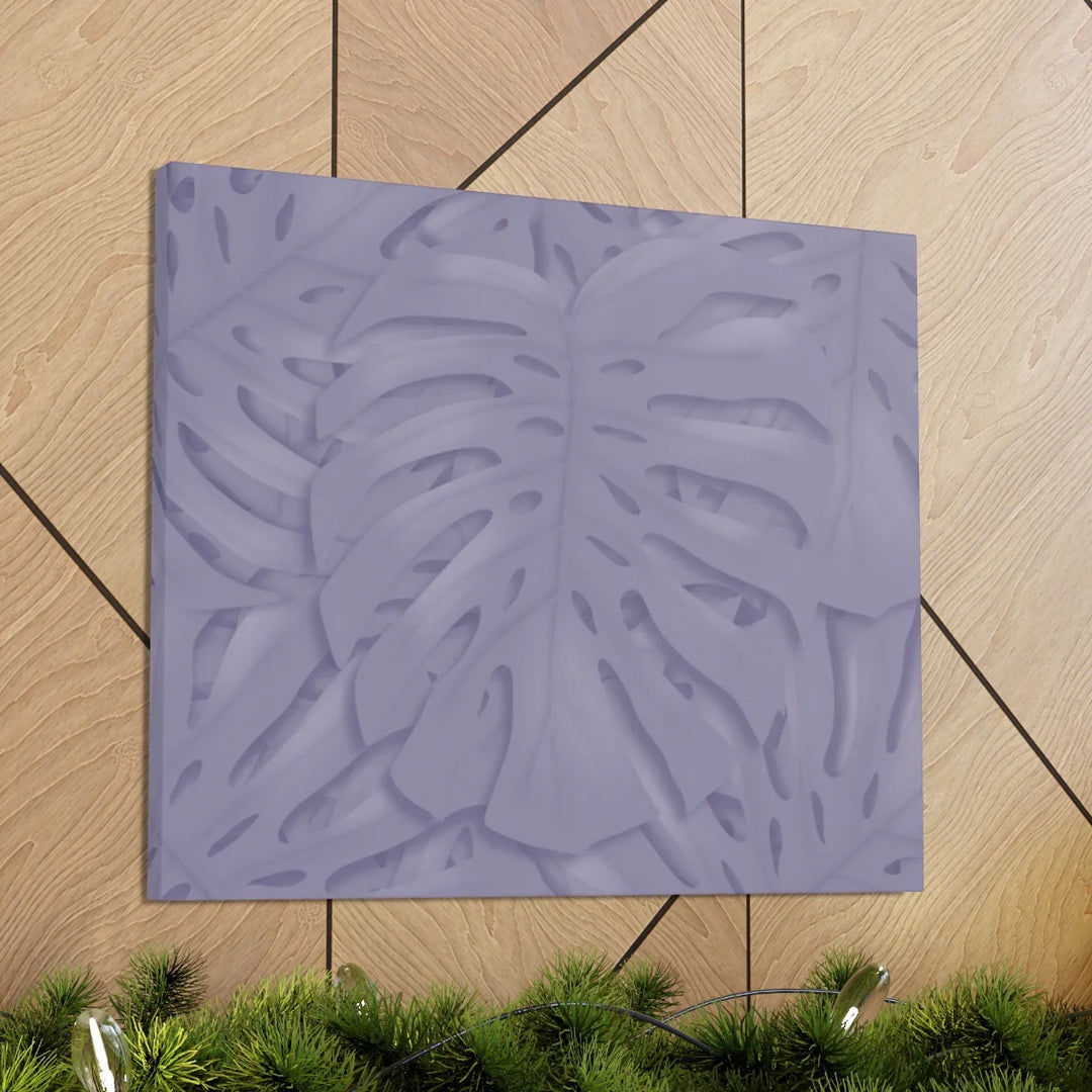 Violet Monstera Canvas – Durable Canvas Art Print With Matte Finish & Botanical Design
