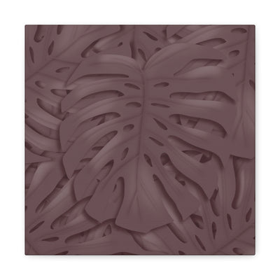 Merlot Monstera Canvas