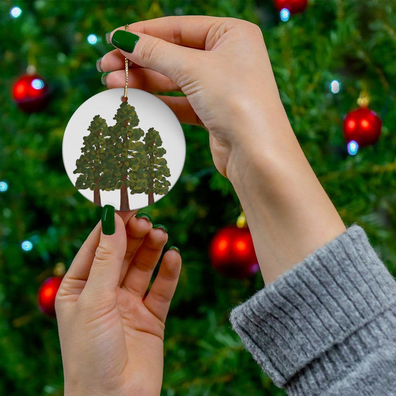 Coastal Redwoods Ceramic Ornament, Home Decor, Laura Christine Photography & Design, Ceramic, Christmas, Glossy, Holiday Picks, Home & Living, ornament, Ornaments, Seasonal Decorations, Laura Christine Photography & Design, laurachristinedesign.com