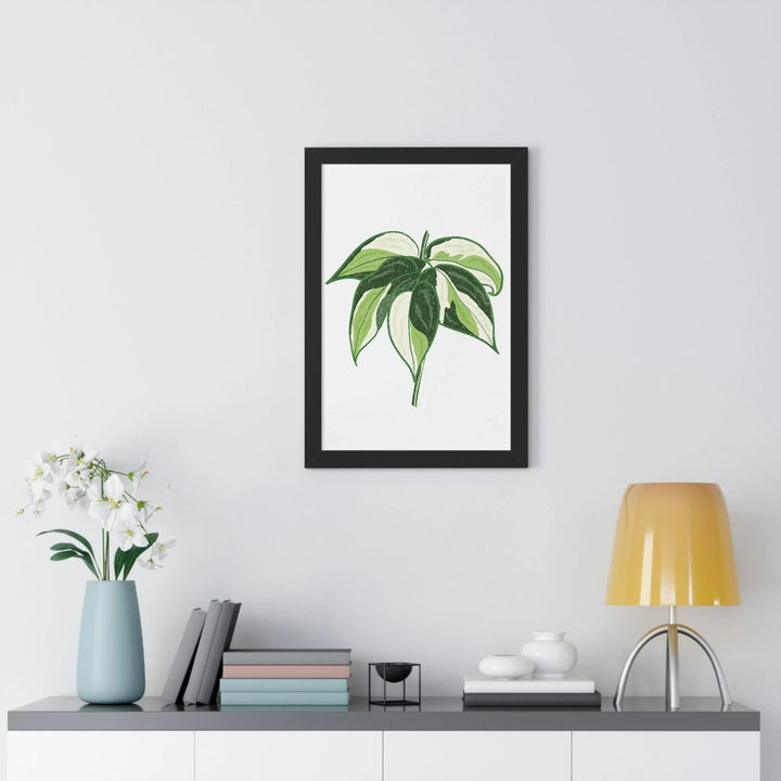 Philodendron 'Cream Splash' Framed Print, Poster, Printify, Framed, Home & Living, Indoor, Paper, Posters, Laura Christine Photography & Design, laurachristinedesign.com