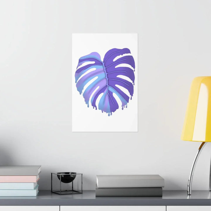 Melting Monstera, Purple - Print, Poster, Laura Christine Photography & Design, Back to School, Home & Living, Indoor, Matte, Paper, Posters, Valentine's Day promotion, Laura Christine Photography & Design, laurachristinedesign.com