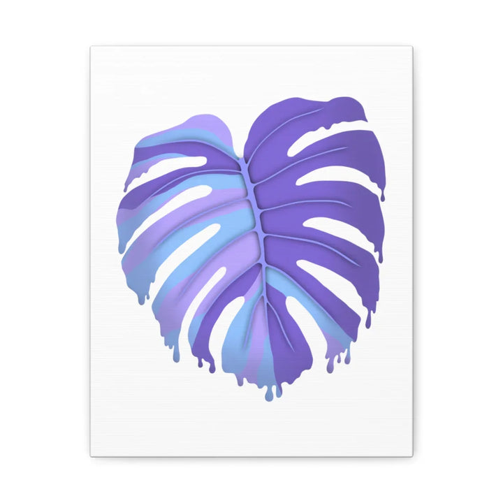 Purple Monstera Canvas - Modern Canvas Art Print | Botanical Wall Decor - Laura Christine Photography & Design