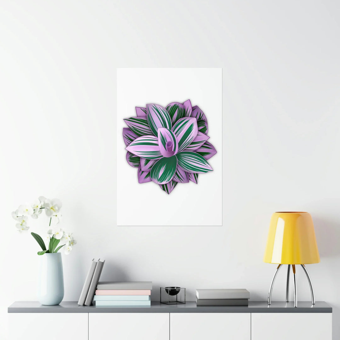 Tradescantia Nanouk Print – Botanical Wall Art on Museum-Grade Paper Poster Unframed - Laura Christine Photography & Design