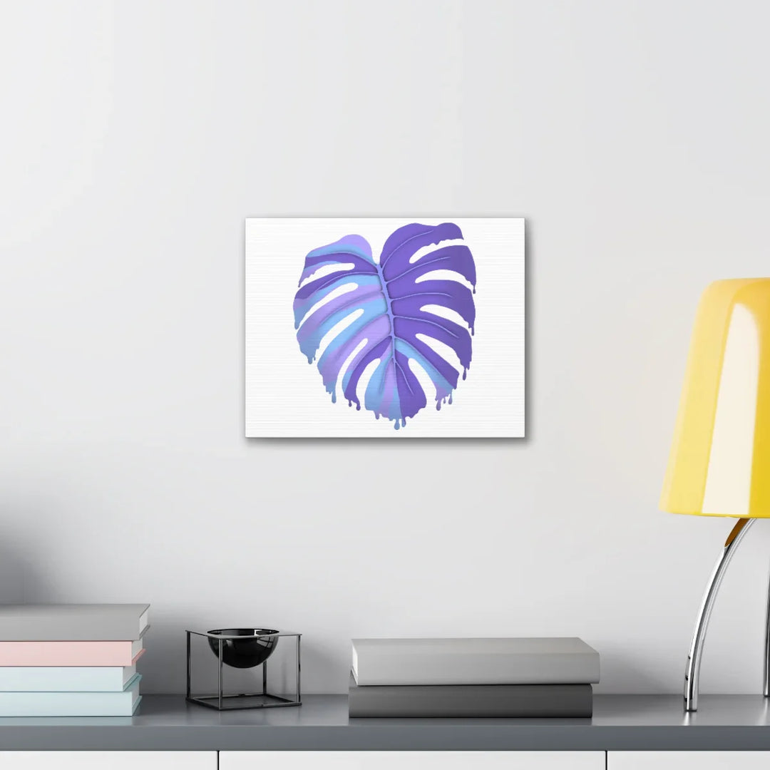 Purple Monstera Canvas - Modern Canvas Art Print | Botanical Wall Decor - Laura Christine Photography & Design