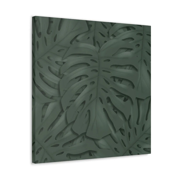 Monstera Canvas Art | Tropical Leaf Canvas Art Print - Matte Finish & Durable Cotton