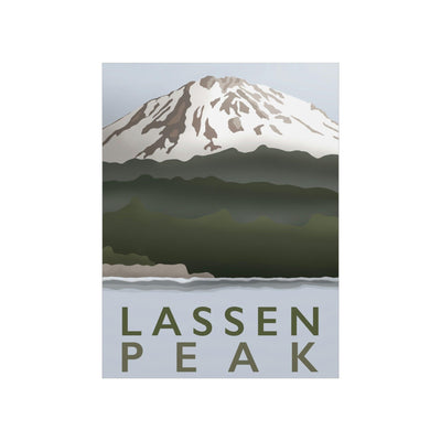 Lassen Peak Minimalist Print, Poster, Printify, Back to School, Home & Living, Indoor, Matte, Paper, Posters, Valentine's Day promotion, Laura Christine Photography & Design, laurachristinedesign.com