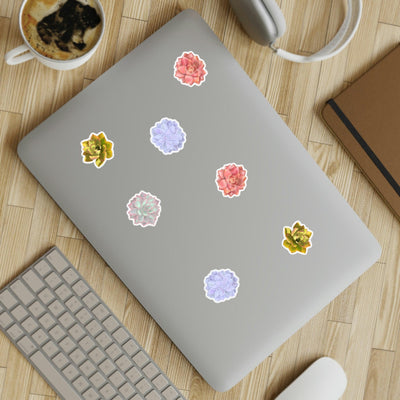 Succulent Stickers 5-Sheet Bundle, Paper products, Printify, Eco-friendly, Home & Living, Made in USA, Magnets & Stickers, Paper, Stickers, Laura Christine Photography & Design, laurachristinedesign.com