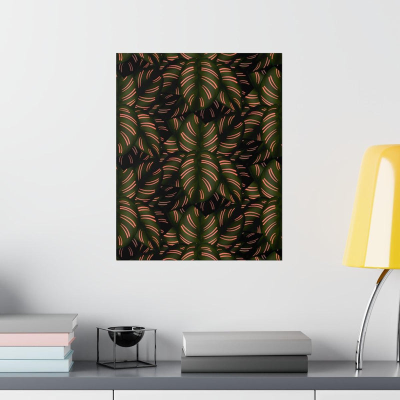 Calathea Pinstripe Print, Poster, Laura Christine Photography & Design, Back to School, Home & Living, Indoor, Matte, Paper, Posters, Valentine&