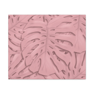 Soft Pink Monstera Canvas