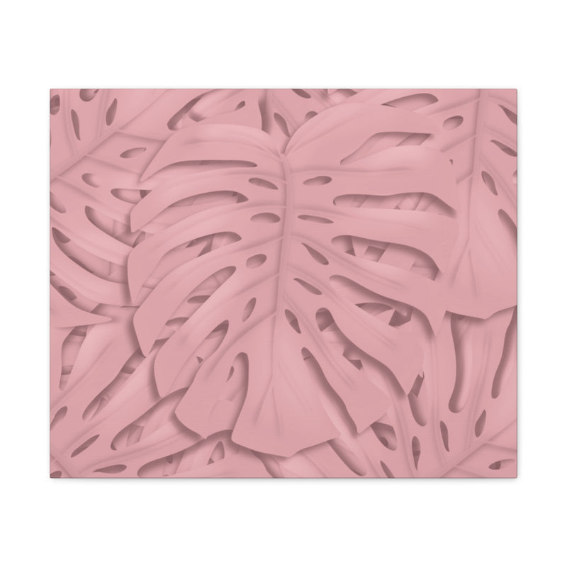 Soft Pink Monstera Canvas