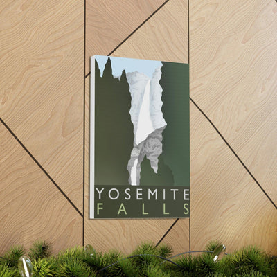 Yosemite Falls Minimalist Canvas, Canvas, Printify, Art & Wall Decor, Canvas, Hanging Hardware, Home & Living, Indoor, Laura Christine Photography & Design, laurachristinedesign.com