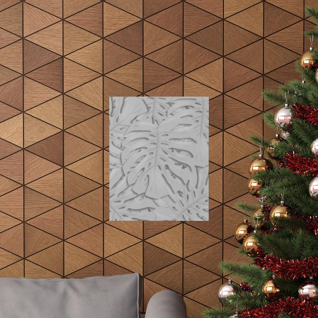 Soft Gray Monstera Print, Poster, Laura Christine Photography & Design, Back to School, Home & Living, Indoor, Matte, Paper, Posters, Valentine's Day promotion, Laura Christine Photography & Design, laurachristinedesign.com