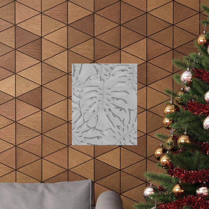 Soft Gray Monstera Print, Poster, Laura Christine Photography & Design, Back to School, Home & Living, Indoor, Matte, Paper, Posters, Valentine's Day promotion, Laura Christine Photography & Design, laurachristinedesign.com