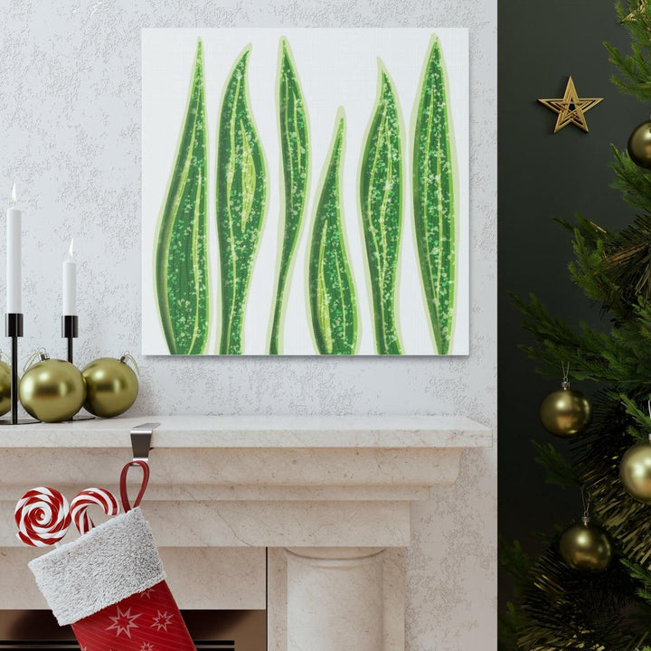 Snake Plant Canvas | Botanical Canvas Decor - Matte Finish Artwork for Living Room - Laura Christine Photography & Design