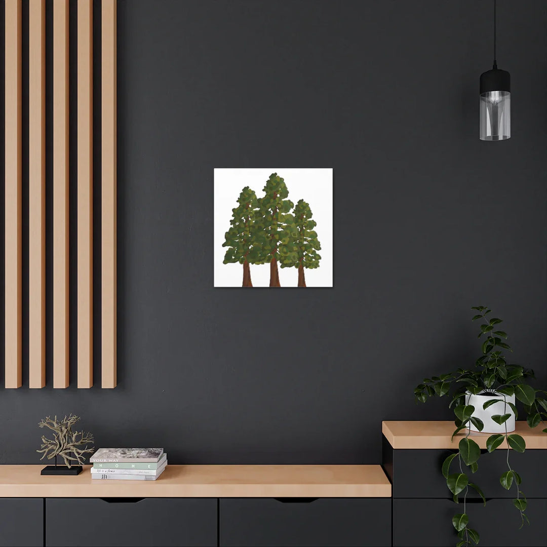 Coastal Redwoods Canvas - Stretched Cotton Canvas Art Print | Matte Finish Wall Hanging Artwork