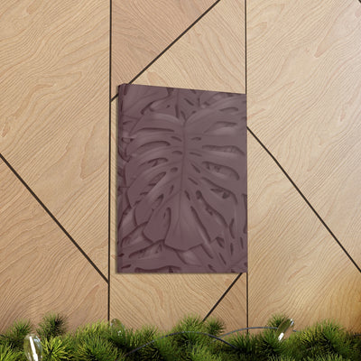 Merlot Monstera Canvas