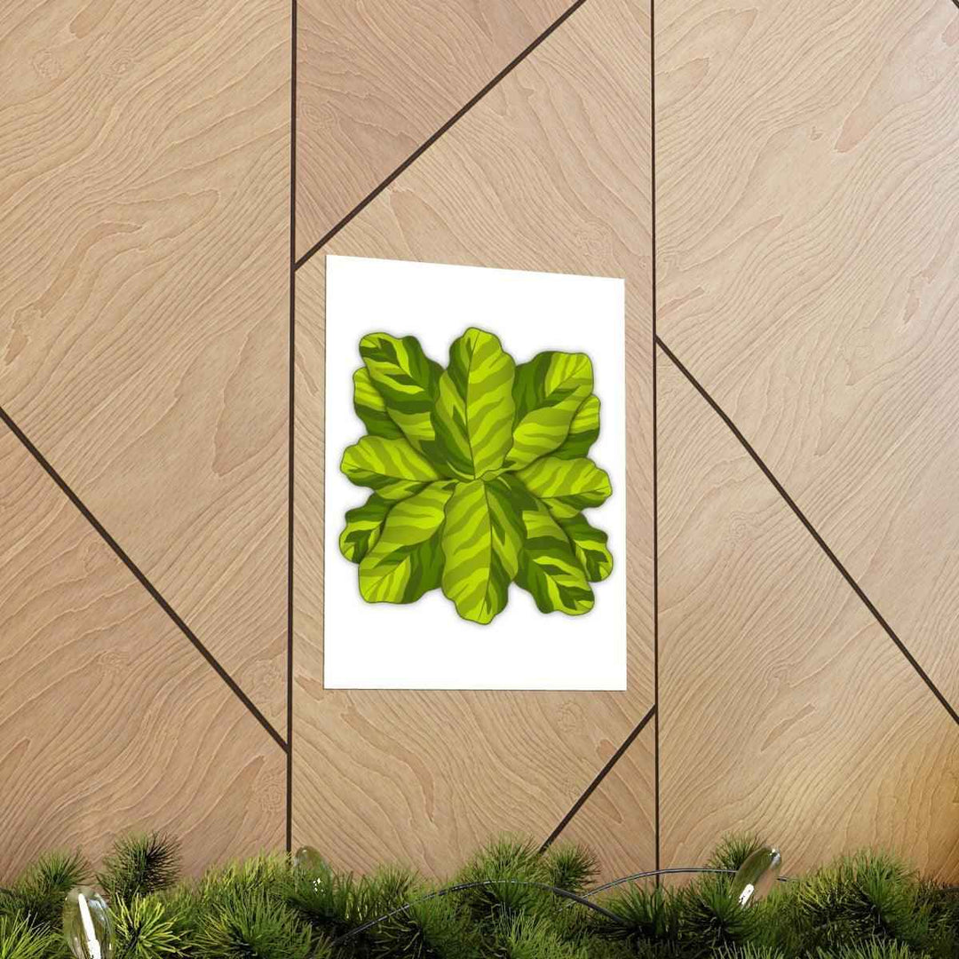 Calathea Yellow Fusion Print – Botanical Wall Art on Museum-Grade Paper Unframed