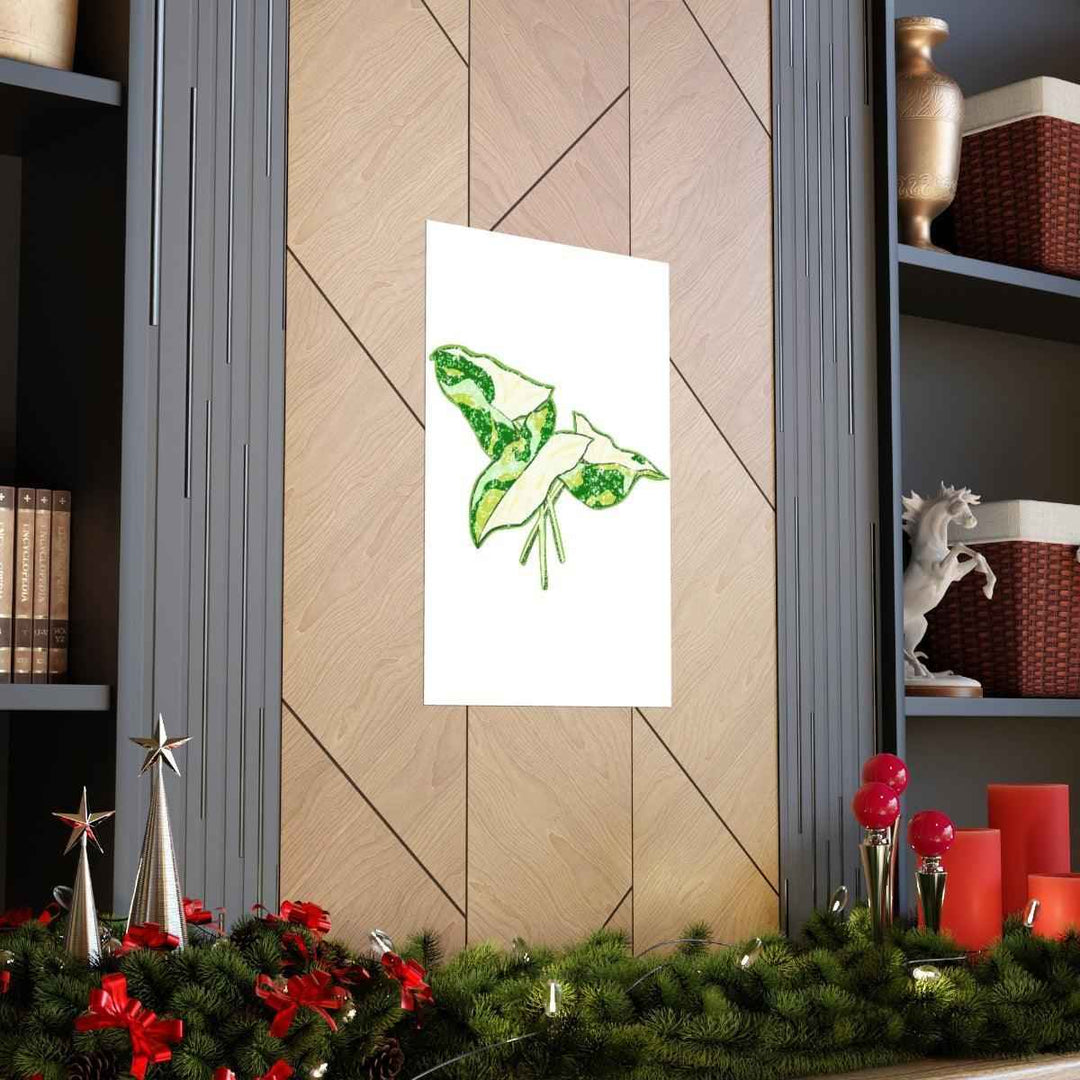 Marble Syngonium Print – Botanical Wall Art on Museum Grade Paper | Matte Finish Unframed