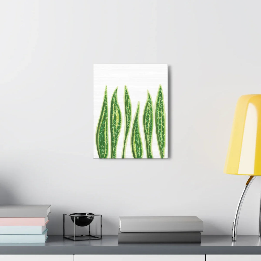 Snake Plant Canvas | Botanical Canvas Decor - Matte Finish Artwork for Living Room - Laura Christine Photography & Design