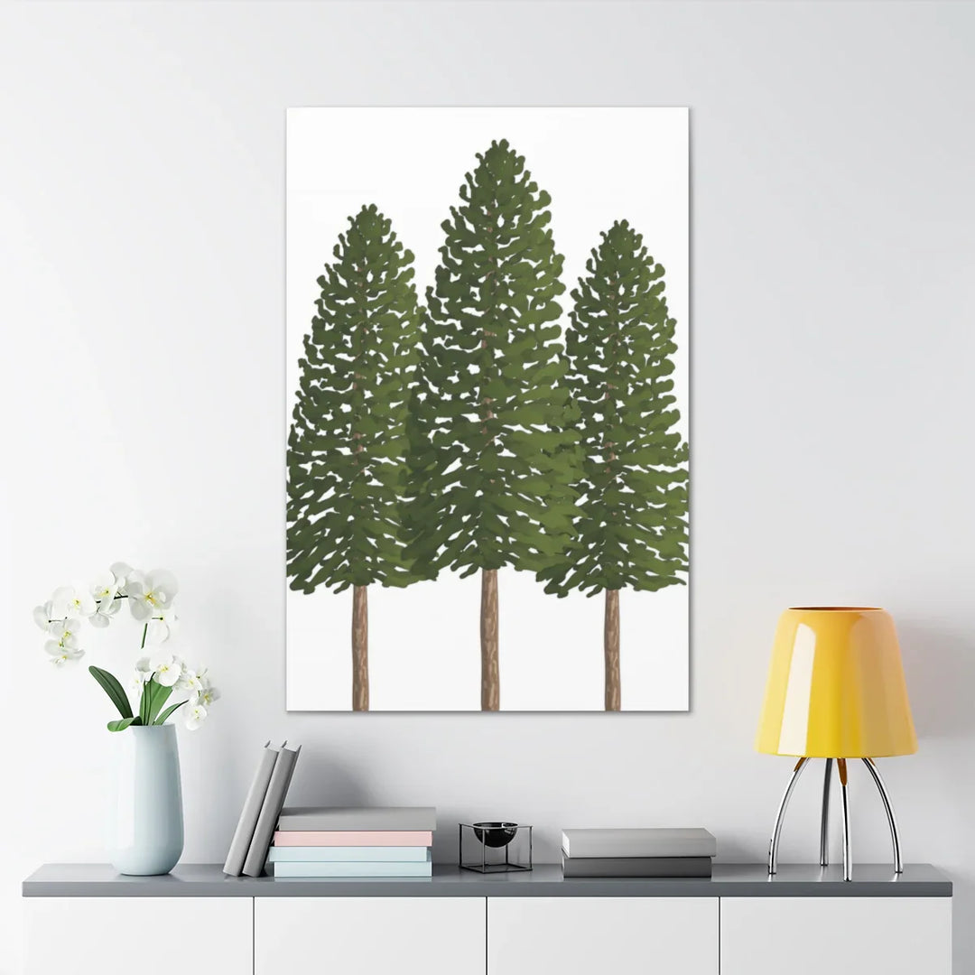 Ponderosa Pine Canvas - Large Stretched Cotton Canvas Art Print With Matte Finish
