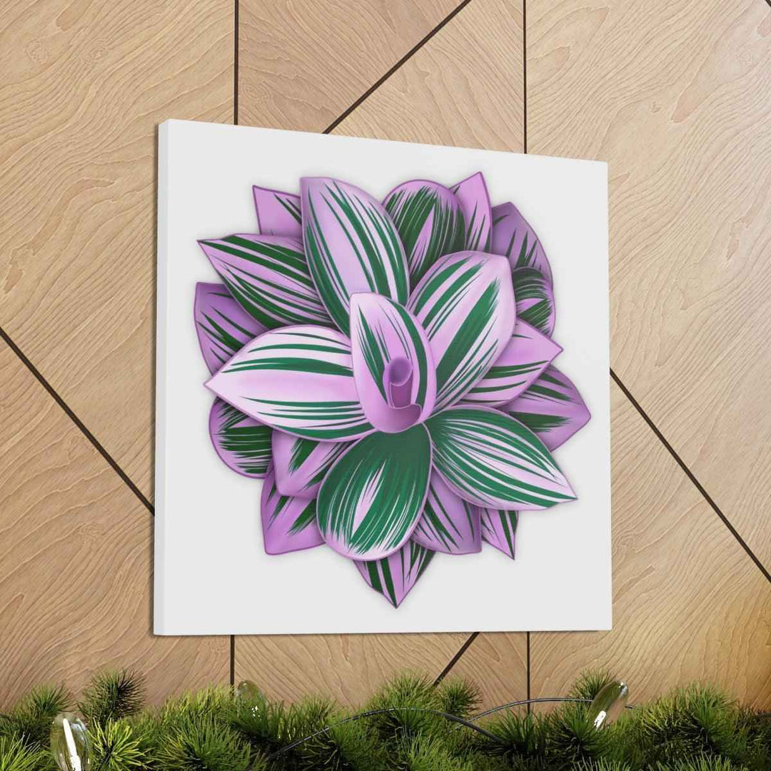 Tradescantia Nanouk Canvas – Botanical Canvas Art Print | Matte Finish Wall Decor