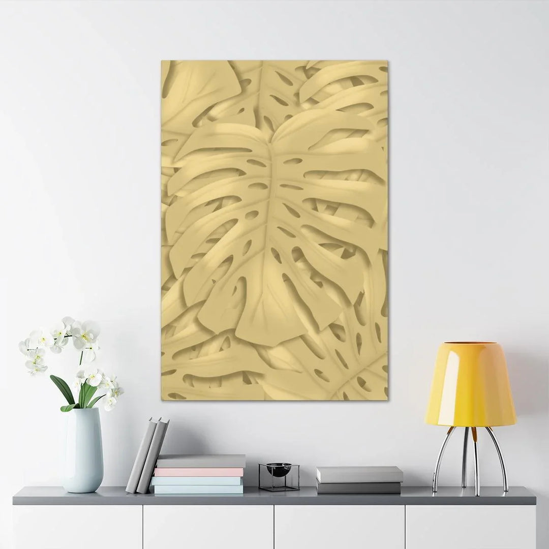 Golden Monstera Canvas, Canvas, Laura Christine Photography & Design, Art & Wall Decor, Canvas, Hanging Hardware, Home & Living, Indoor, Laura Christine Photography & Design, laurachristinedesign.com