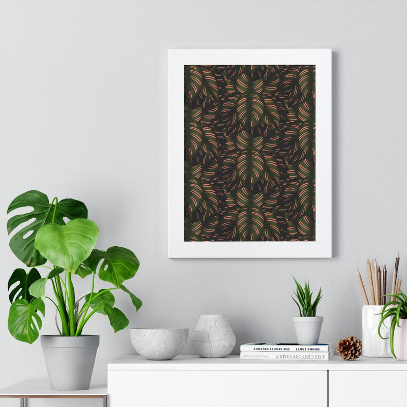 Calathea Pinstripe Framed Print, Poster, Laura Christine Photography & Design, Framed, Home & Living, Indoor, Paper, Posters, Laura Christine Photography & Design, laurachristinedesign.com