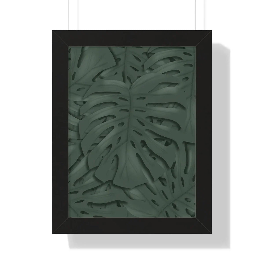 Deep Green Monstera Framed Print, Poster, Laura Christine Photography & Design, Framed, Home & Living, Indoor, Paper, Posters, Laura Christine Photography & Design, laurachristinedesign.com